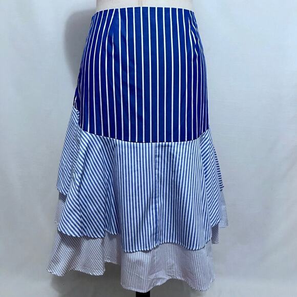 Philosophy NWOT Hi-Low Striped Skirt Women 12 - Picture 7 of 10